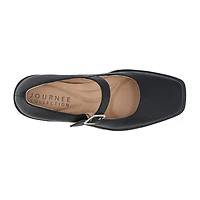 Journee Collection Gladys Womens Square Closed Toe Block Heel Pumps