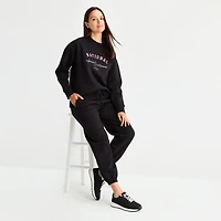 Xersion Womens Drawstring Waist Cuffed Mid Rise Regular Fit Tall Fleece Active Jogger Pant