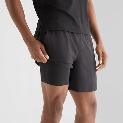 Xersion 2-In-1 Mens 6" Running Short