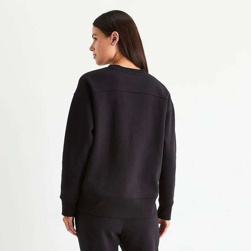 Xersion Womens Crew Neck Long Sleeve Sweatshirt