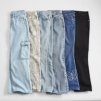 Thereabouts Little & Big Kid Girls Mid Rise Wide Leg Jean