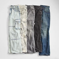 Thereabouts Little & Big Kid Boys Adjustable Waist Loose Fit Carpenter Jean