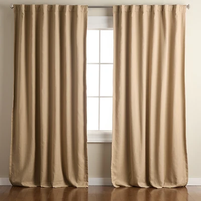 Town And Country Arlo Solid Tab Top Blackout Set of 2 Curtain Panel