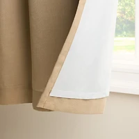 Town And Country Arlo Solid Tab Top Blackout Set of 2 Curtain Panel