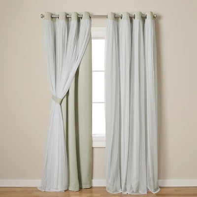 Town And Country Talia Grommet Top Room Darkening Set of 2 Curtain Panel