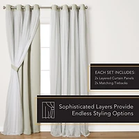 Town And Country Talia Grommet Top Room Darkening Set of 2 Curtain Panel