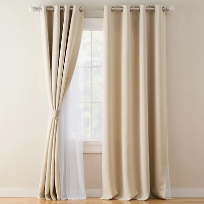Town And Country Oslo Grommet Top Room Darkening Set of 2 Curtain Panel
