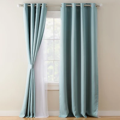Town And Country Oslo Grommet Top Room Darkening Set of 2 Curtain Panel
