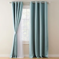 Town And Country Oslo Grommet Top Room Darkening Set of 2 Curtain Panel
