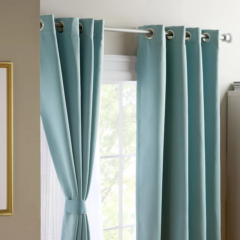 Town And Country Oslo Grommet Top Room Darkening Set of 2 Curtain Panel