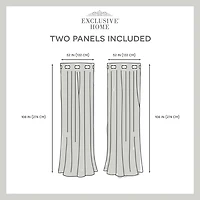 Exclusive Home Curtains Kilberry Grommet Top Room Darkening Set of 2 Curtain Panel