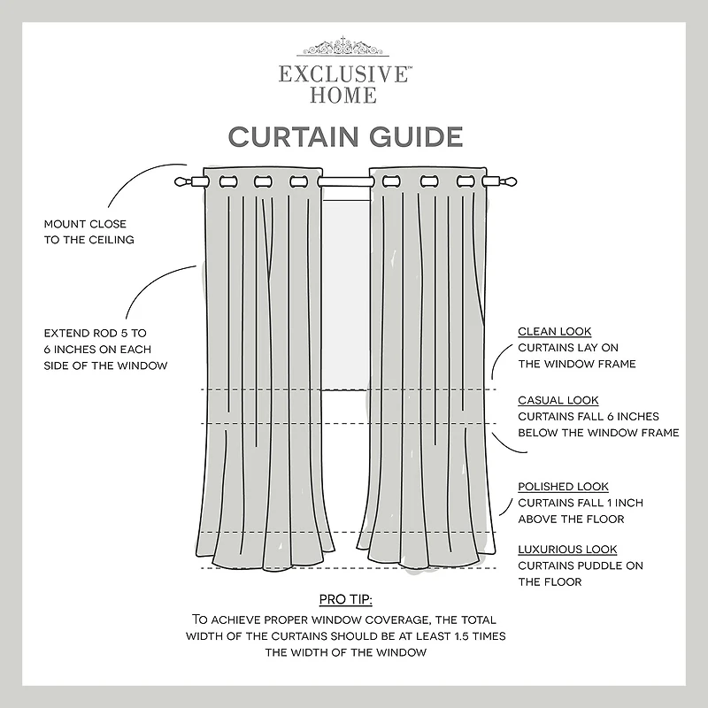 Exclusive Home Curtains Kilberry Grommet Top Room Darkening Set of 2 Curtain Panel