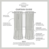 Exclusive Home Curtains Kilberry Grommet Top Room Darkening Set of 2 Curtain Panel