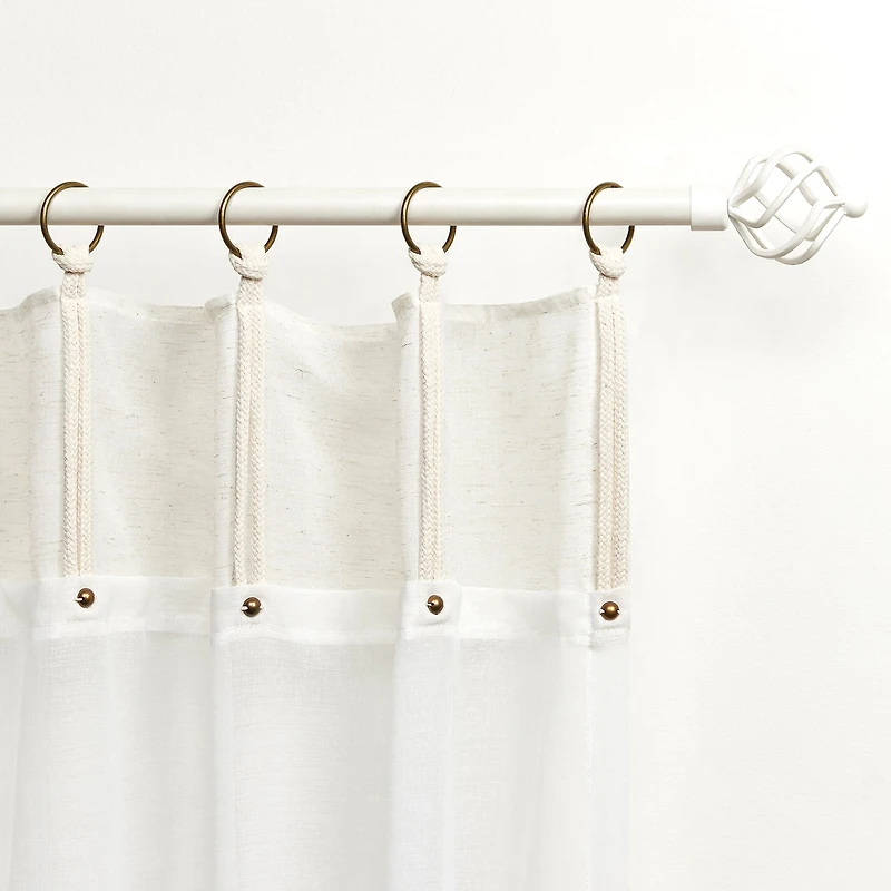 Exclusive Home Curtains Hawkins Ring Top Sheer Set of 2 Curtain Panel