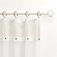 Exclusive Home Curtains Hawkins Ring Top Sheer Set of 2 Curtain Panel