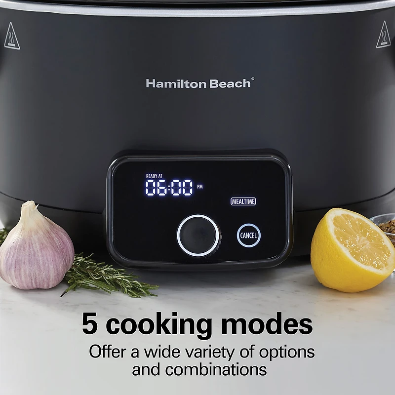 Hamilton Beach Ready, Set, Dinner 6 Qt Slow Cooker