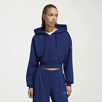 adidas Womens Long Sleeve Fleece Zipper Hoodie