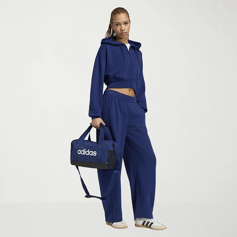 adidas Womens Long Sleeve Fleece Zipper Hoodie