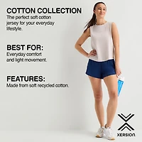 Xersion Womens Crew Neck Sleeveless Active Tank Top