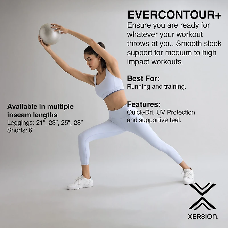 Xersion EverContour+ Womens High Rise 23" Cropped Legging