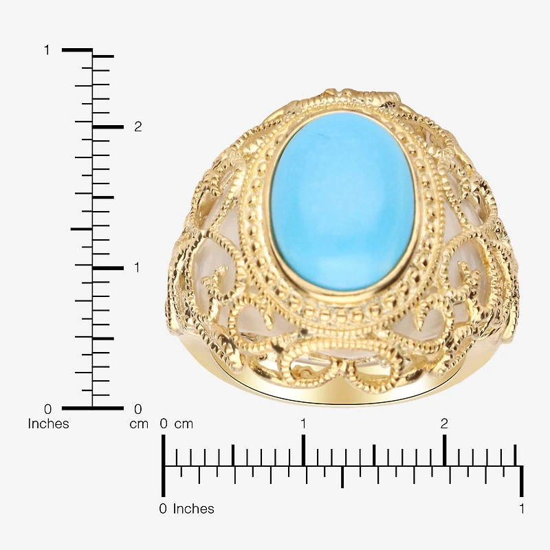 LIMITED QUANTITIES Genuine Turquoise Scroll Ring
