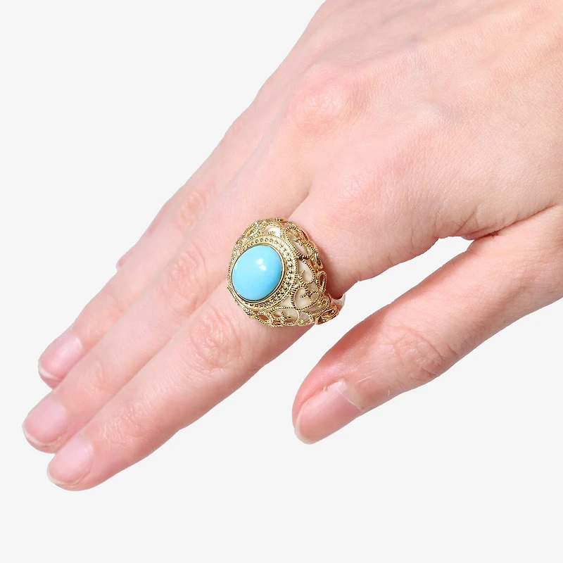 LIMITED QUANTITIES Genuine Turquoise Scroll Ring