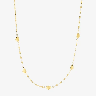 Gold Addiction Womens 14K Gold 18 Inch Chain Necklace