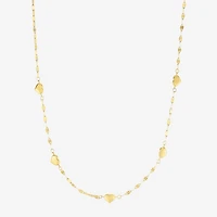 Gold Addiction Womens 14K Gold 18 Inch Chain Necklace