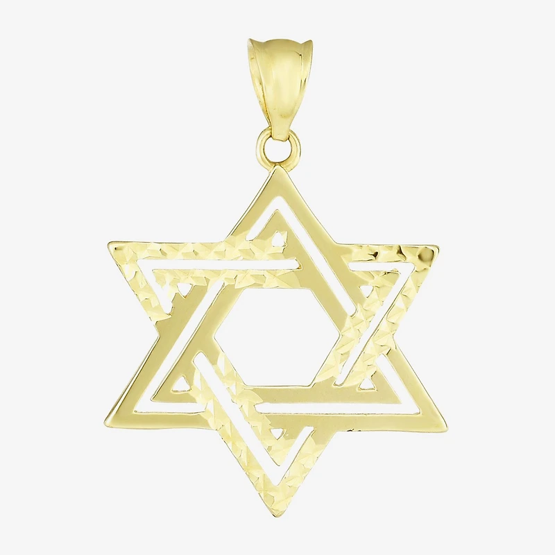 Religious Jewelry Star Of David Unisex Adult 14K Gold Star Pendant