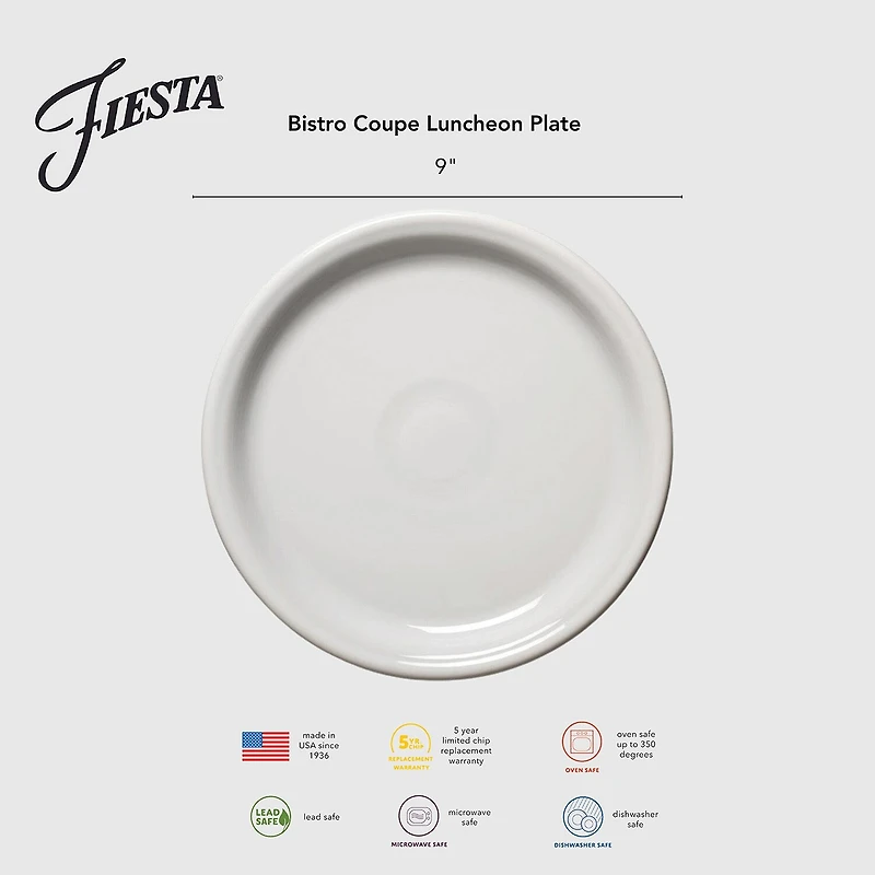 Fiesta Bistro Coupe 4-pc. Luncheon Plate