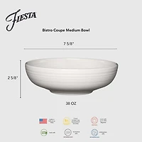 Fiesta Bistro Coupe 4-pc. Cereal Bowl
