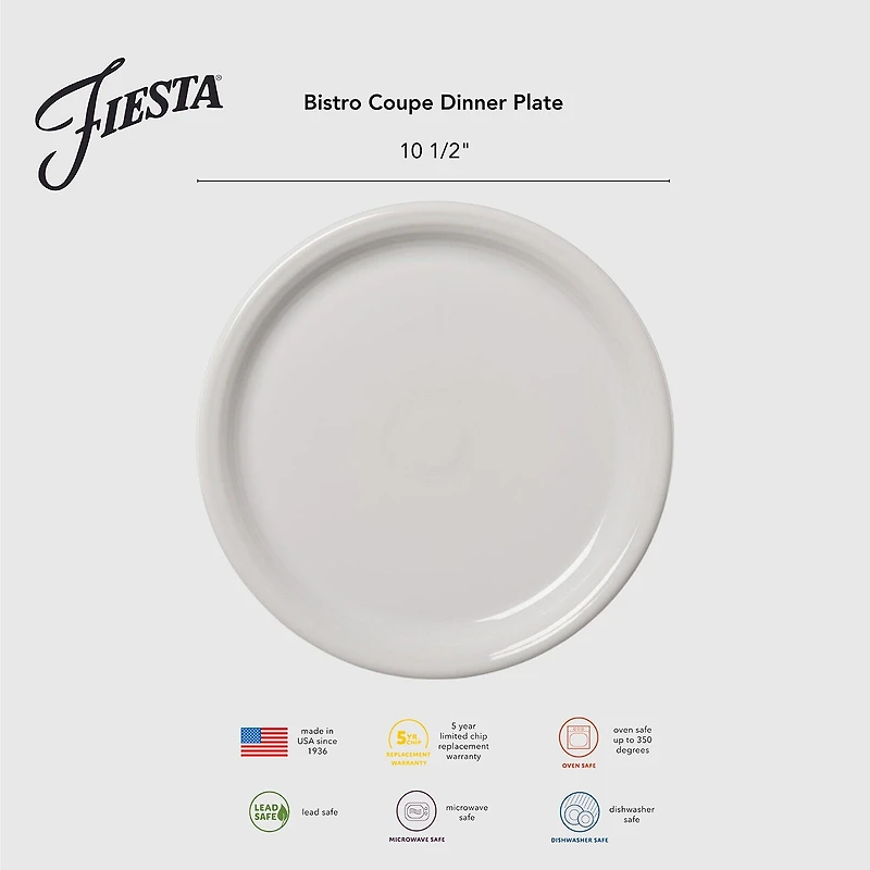 Fiesta Bistro Coupe 4-pc. Salad Plate