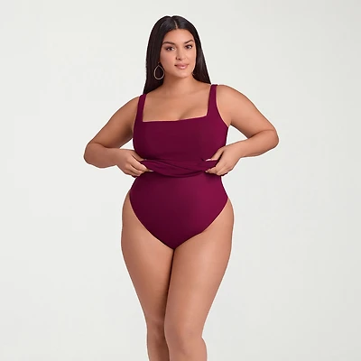 S3 Apparel Shapewear Womens Square Neck Sleeveless Bodycon Dress