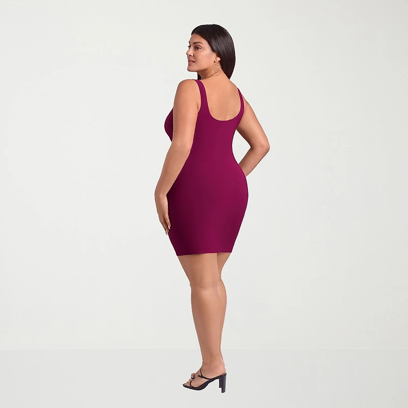 S3 Apparel Shapewear Womens Square Neck Sleeveless Bodycon Dress