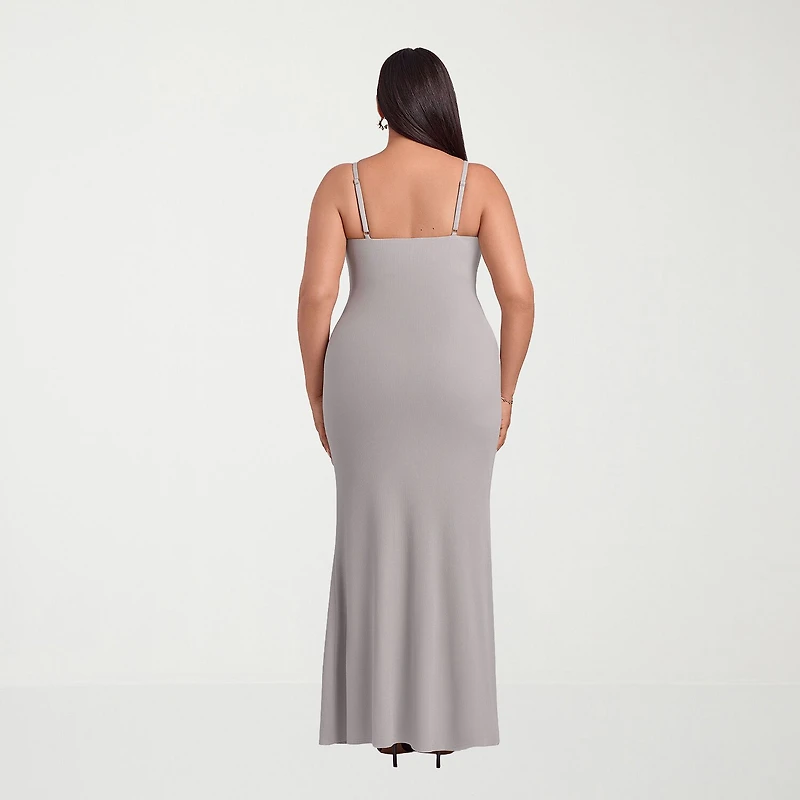 S3 Apparel Shapewear Womens Scoop Neck Sleeveless Rib Knit Bodycon Dress