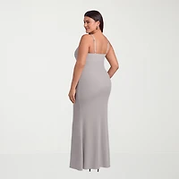 S3 Apparel Shapewear Womens Scoop Neck Sleeveless Rib Knit Bodycon Dress