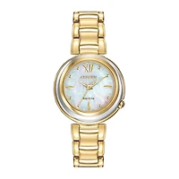 Citizen® Eco-Drive® Sunrise Womens Gold-Tone Bracelet Watch