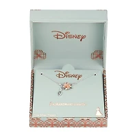 Disney Classics Womens Pure Silver Over Brass Flower 18 Inch Pendant Necklace