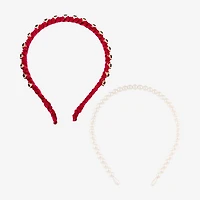 Bijoux Bar Red Rhinestone 2-pc. Headband