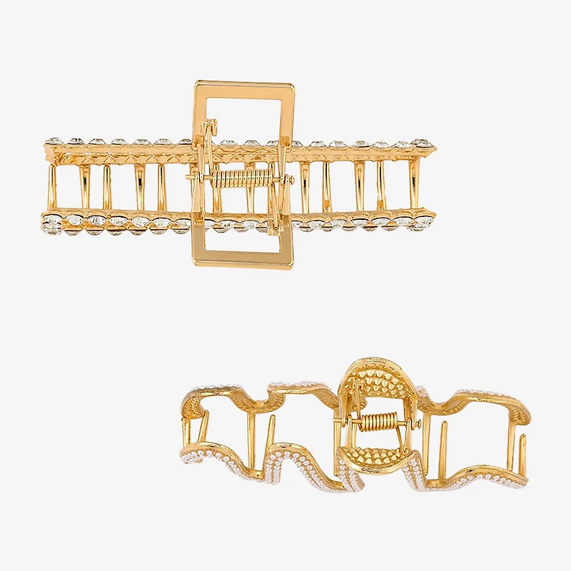 Bijoux Bar Rhinestone 2-pc. Hair Clip