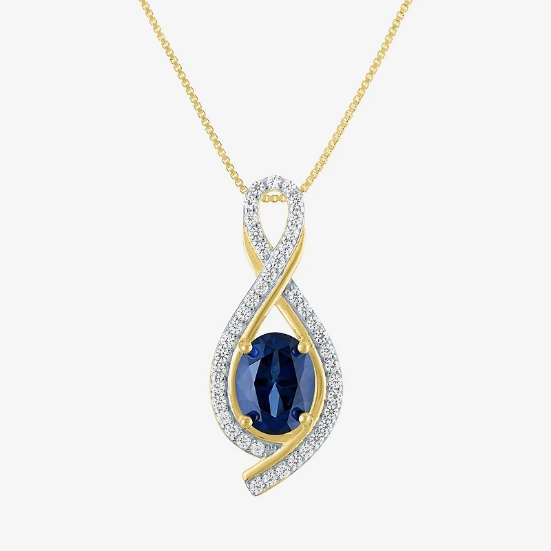 Gemstone 14K Gold Over Silver Sterling Oval Jewelry Set