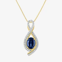 Gemstone 14K Gold Over Silver Sterling Oval Jewelry Set