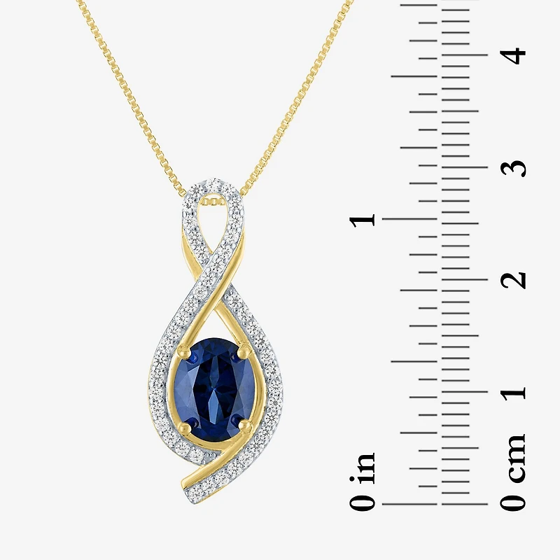 Gemstone 14K Gold Over Silver Sterling Oval Jewelry Set