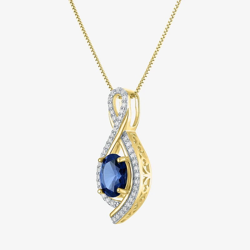 Gemstone 14K Gold Over Silver Sterling Oval Jewelry Set