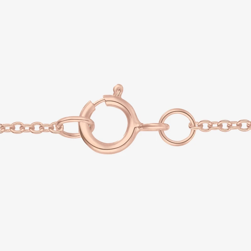 Womens Gemstone 14K Rose Gold Over Silver Pear Pendant Necklace