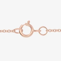 Womens Gemstone 14K Rose Gold Over Silver Pear Pendant Necklace