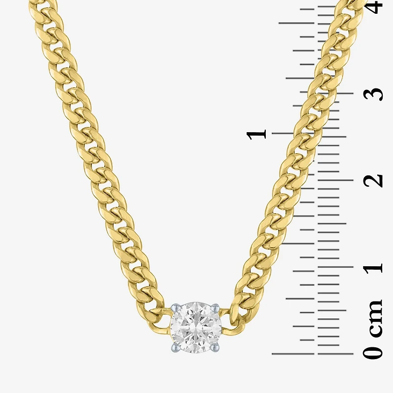 Diamond Addiction (G-H / Si2-I1) Womens 1/ CT. T.W. Lab Grown White Diamond 10K Gold 18 Inch Pendant Necklace