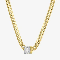 Diamond Addiction (G-H / Si2-I1) Womens 1/ CT. T.W. Lab Grown White Diamond 10K Gold 18 Inch Pendant Necklace