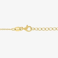 Diamond Addiction (G-H / Si2-I1) Womens 14K Gold Over Silver Sterling Silver 18 Inch Cable Chain Necklace
