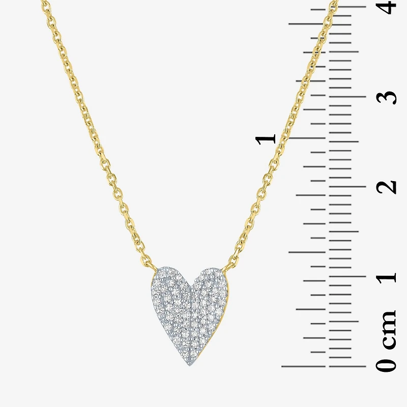 Diamond Addiction (G-H / Si2-I1) Womens 14K Gold Over Silver Sterling Silver 18 Inch Cable Chain Necklace